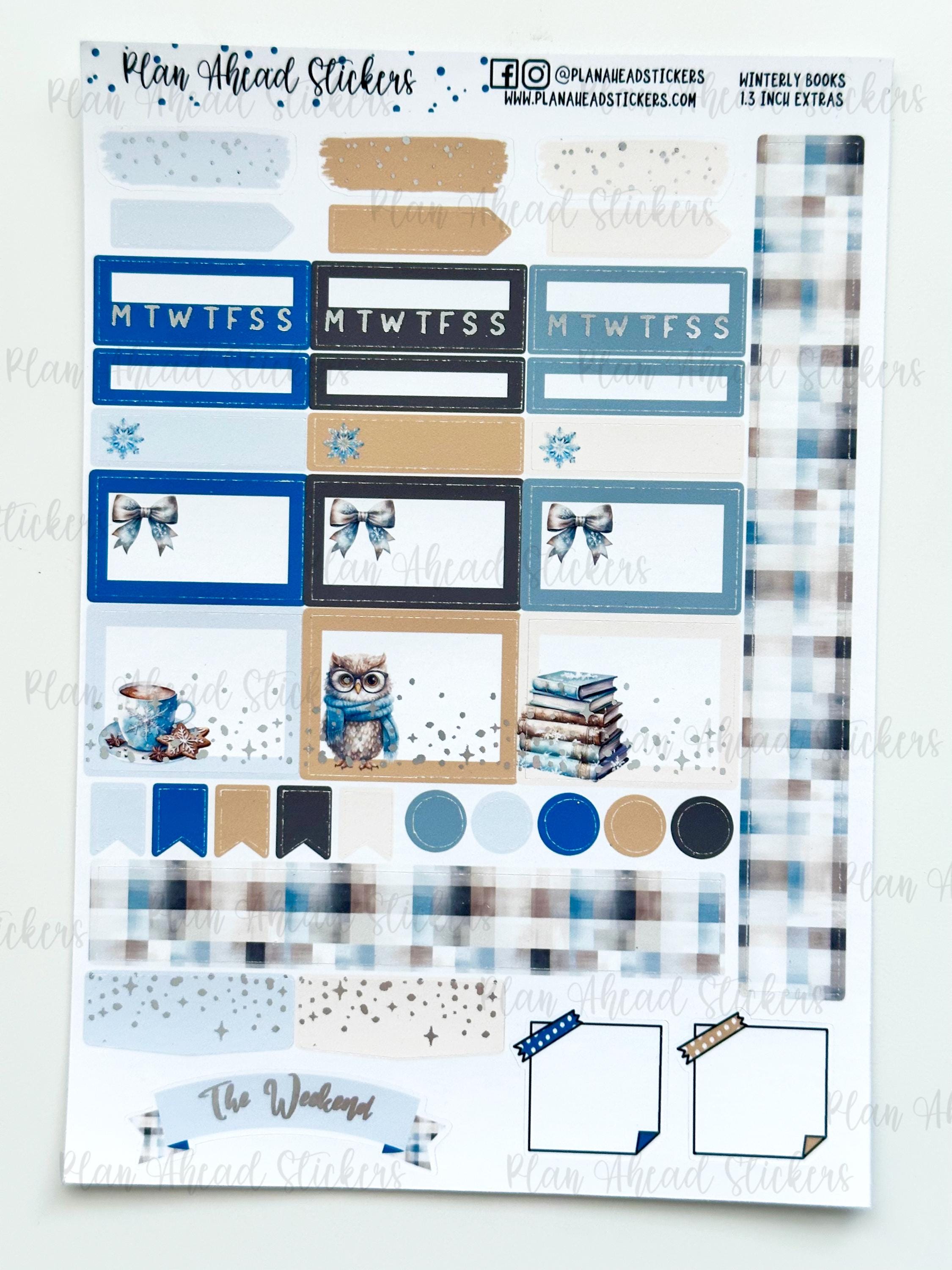 DELUXE FOILED Winterly Books Add on Hobonichi Cousin 2 Page Weekly ...