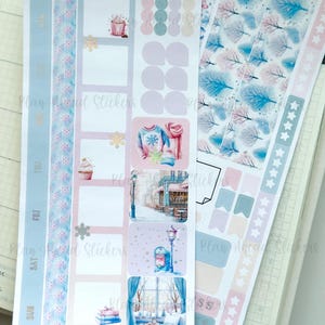 DELUXE FOILED A Snowy Start Hobonichi Weeks WEEKLY Sticker Planner Kit Winter New Years