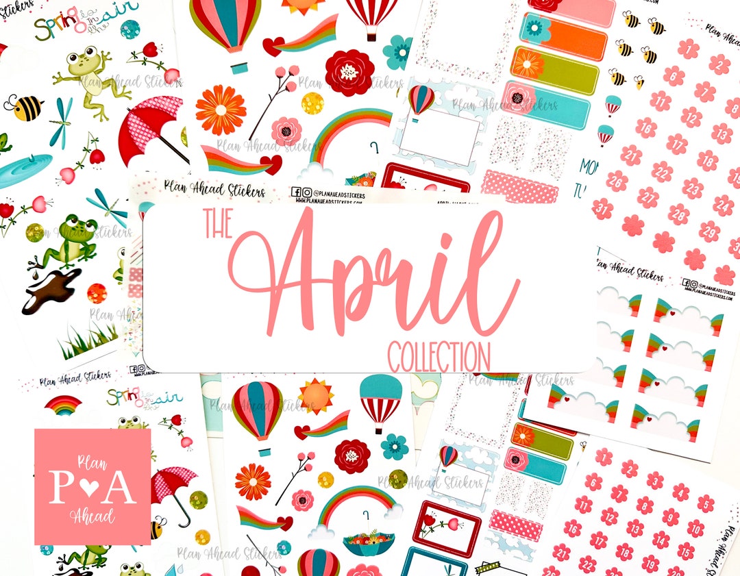 April Spring Edition The April Collection Spring Has Sprung Planner Weekly Sticker Kit A La ...