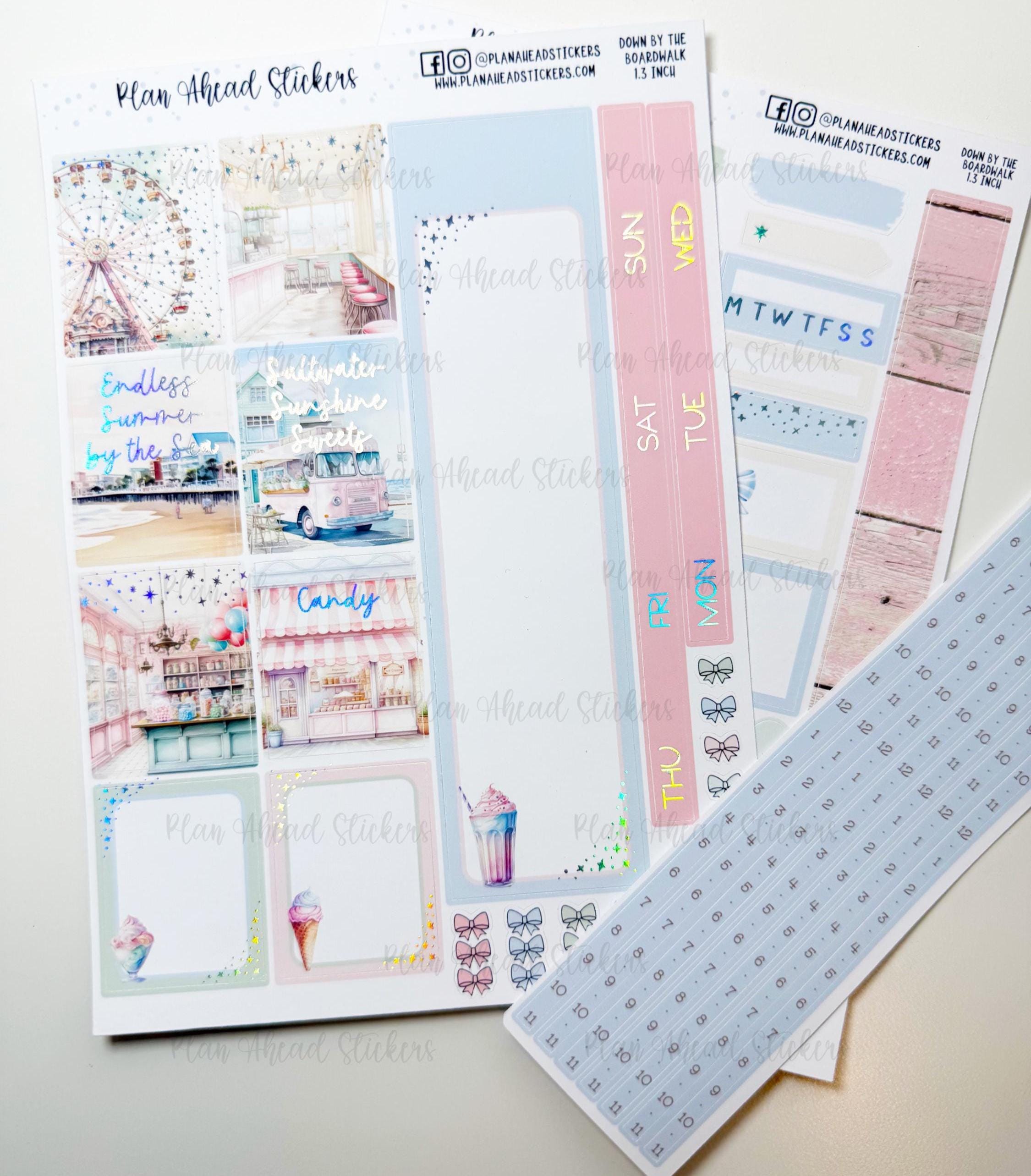 DELUXE FOILED Down by the Boardwalk Hobonichi Cousin 2 Page Weekly ...