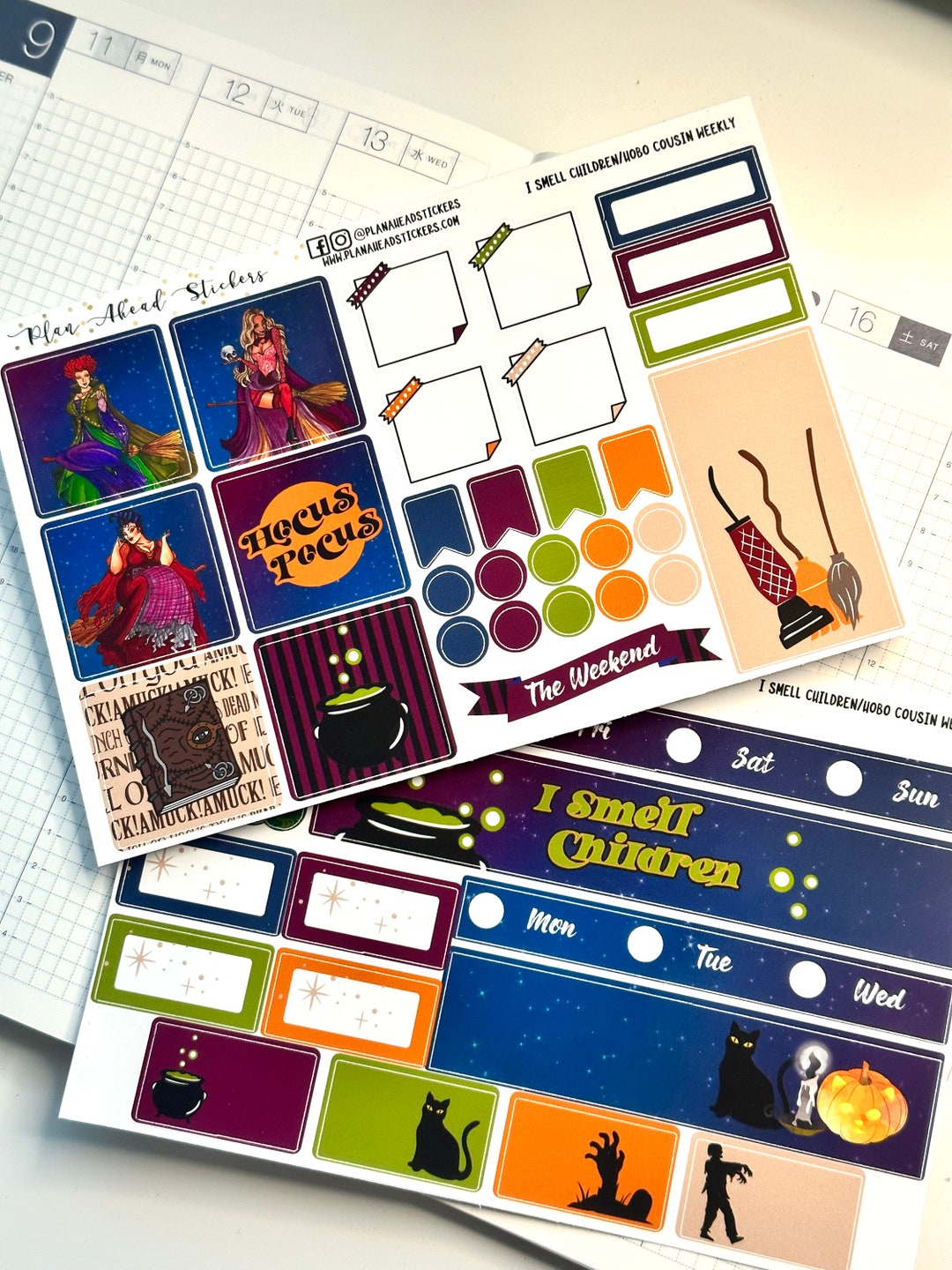 I Smell Children Hobonichi Cousin Weekly 2 Page Planner Sticker Kit - Etsy