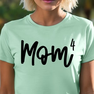 Camiseta personalizada &quot;Mamá al poder de&quot;: personalizada con nombres, regalos para mamá, regalo del Día de la Madre, camiseta para mamá, regalo de cumpleaños para mamá