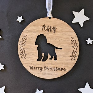 Personalised Cocker Spaniel Christmas Bauble | Cocker Spaniel Christmas Bauble | Cocker Spaniel Silhouette Bauble | Cocker Bauble