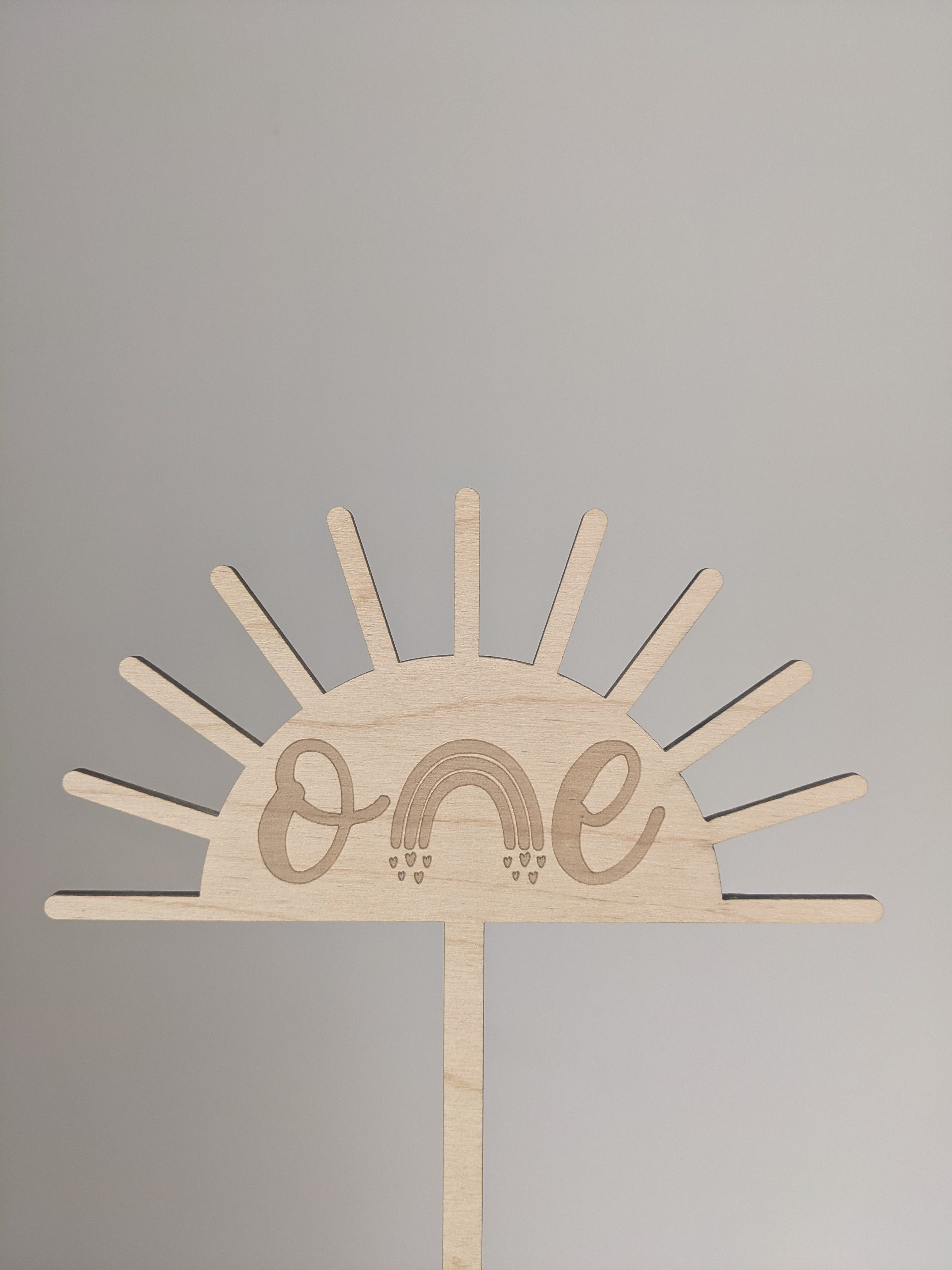 First Birthday Rainbow Cake Topper | Sunshine Cake Topper | Sun Cake Topper | Boho Cake Topper | Rainbow First Birthday | One Year Old