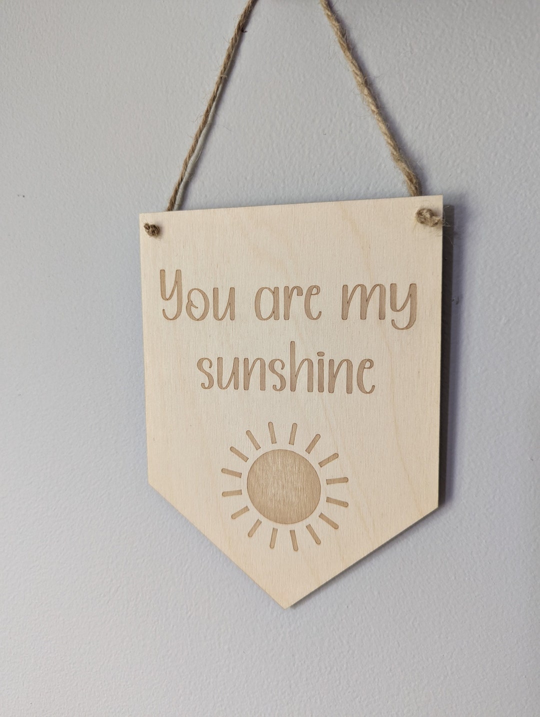 You Are My Sunshine Wooden Flag | Nursery Decor | You Are My Sunshine ...
