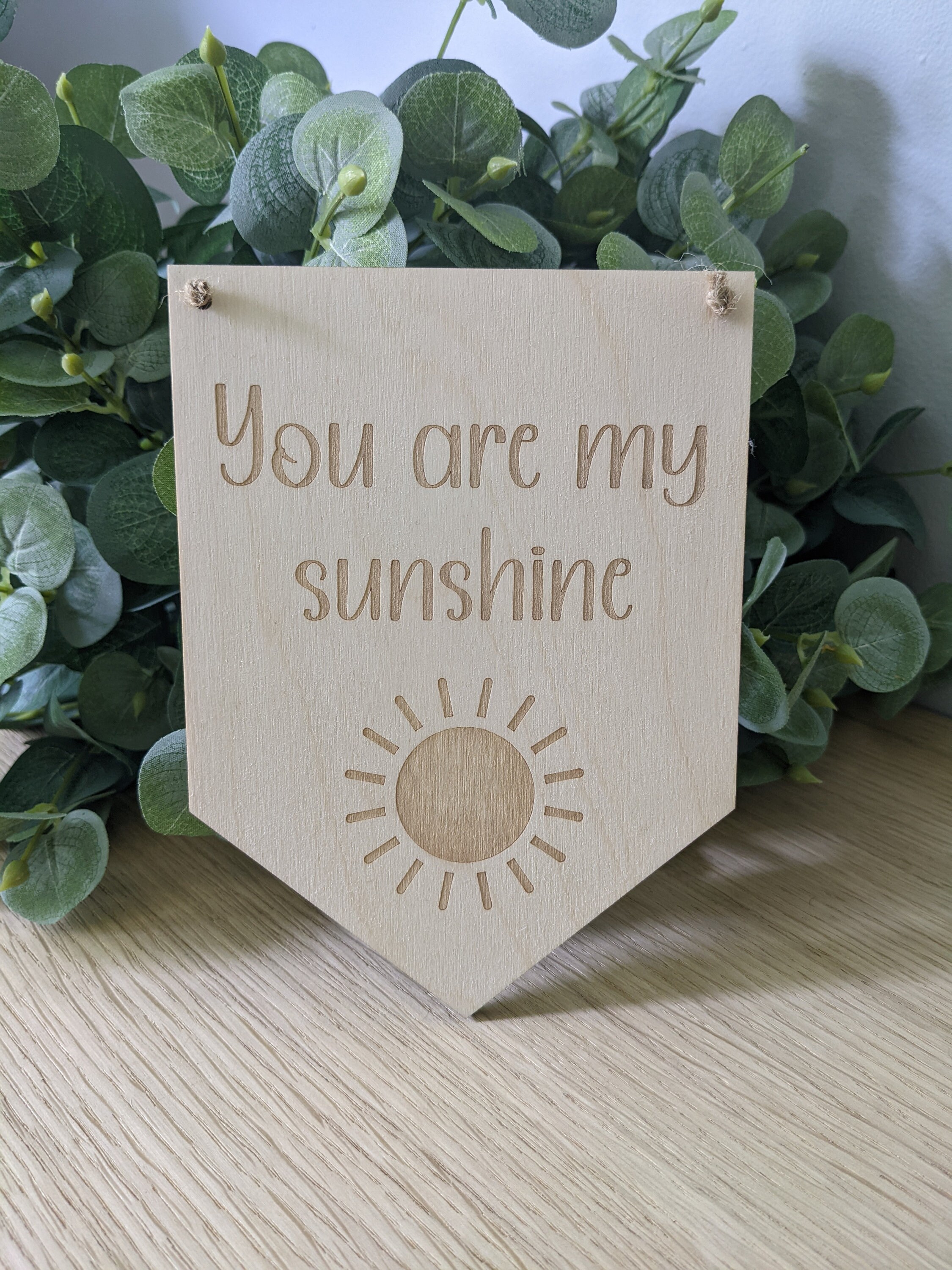 You Are My Sunshine Wooden Flag | Nursery Decor | You Are My Sunshine ...