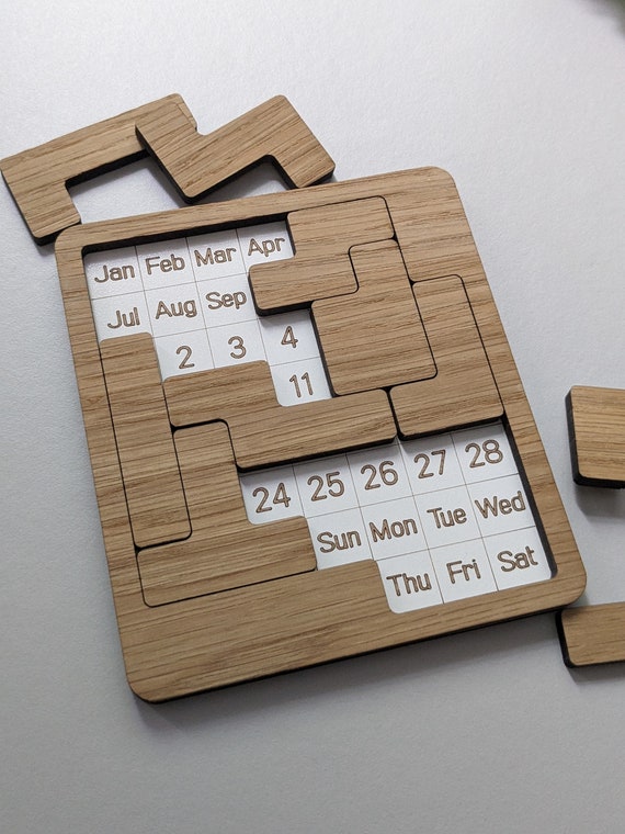 Daily Calendar With Weekdays Puzzle Infinite Puzzle Gift for Puzzle Lover  Puzzle for Every Day of the Year Daily Puzzle Brain Teaser - Etsy