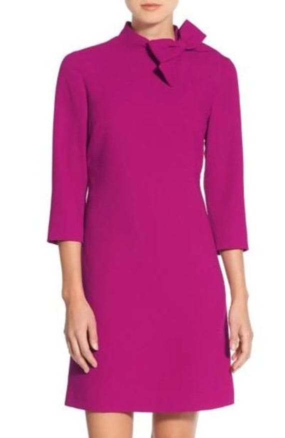 Eliza j bow neck crepe shift dress hotsell