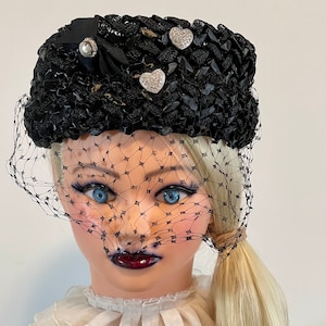 Rhinestone Pillbox Hats - Etsy display picture 1