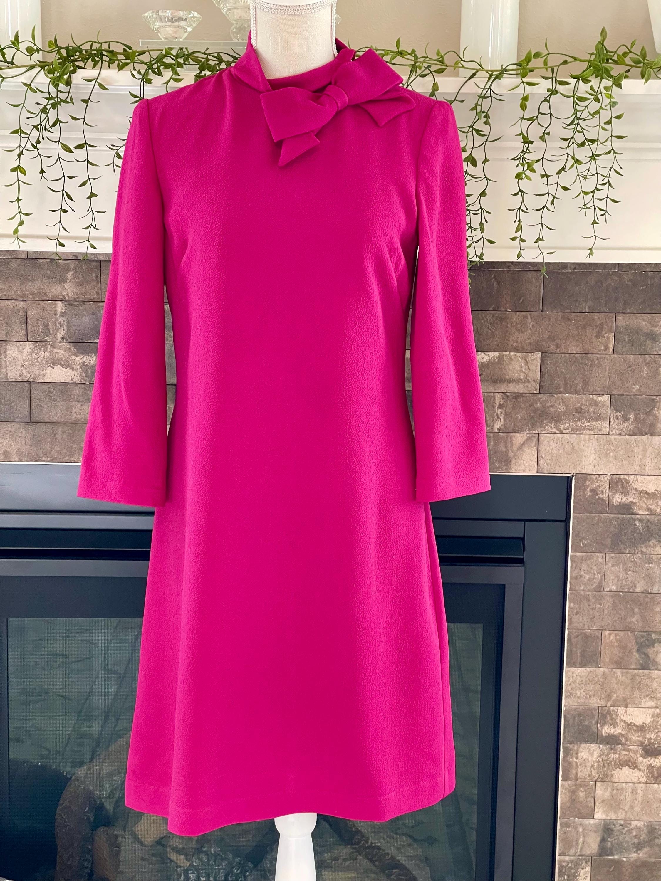 hot pink bodycon prom dress Bodycon COLLECTION Hot Pink V Neck Halter Neck Bodycon Dress for Women, Size L