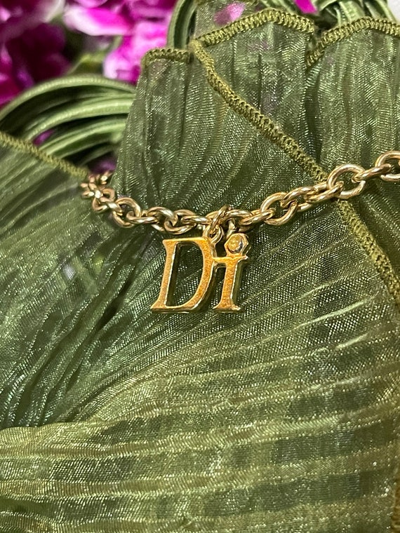 Vintage DI Diamonds International Dangle Charm Bracelet 7.5