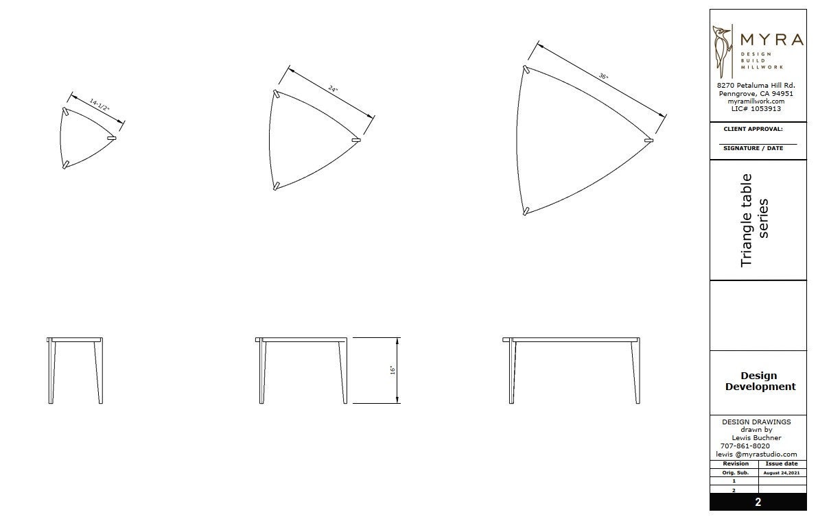 Triangle Table Programme Triangle Table Small - Etsy