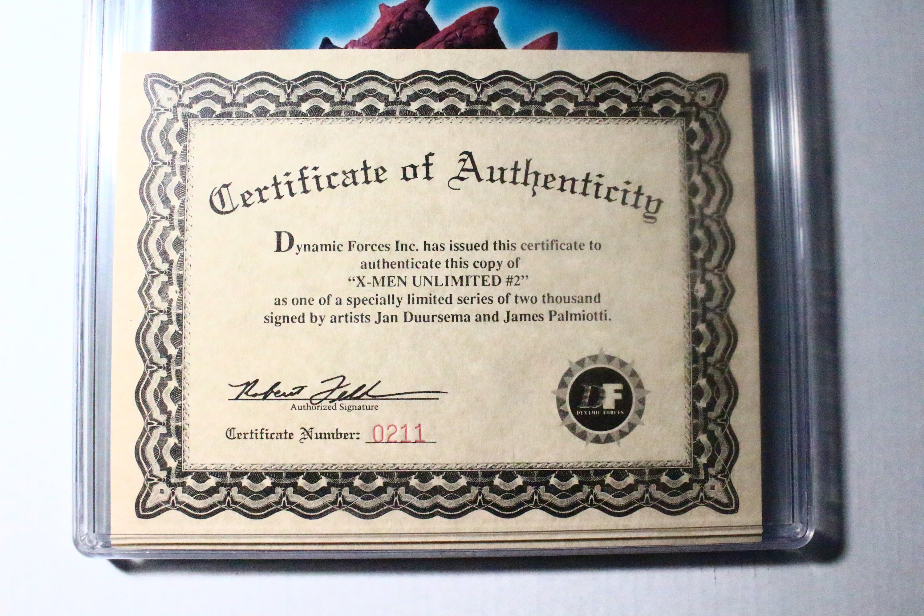 Xmen Unlimited 2 Point Blank Marvel Comic Signed Duursema & Palmiotti