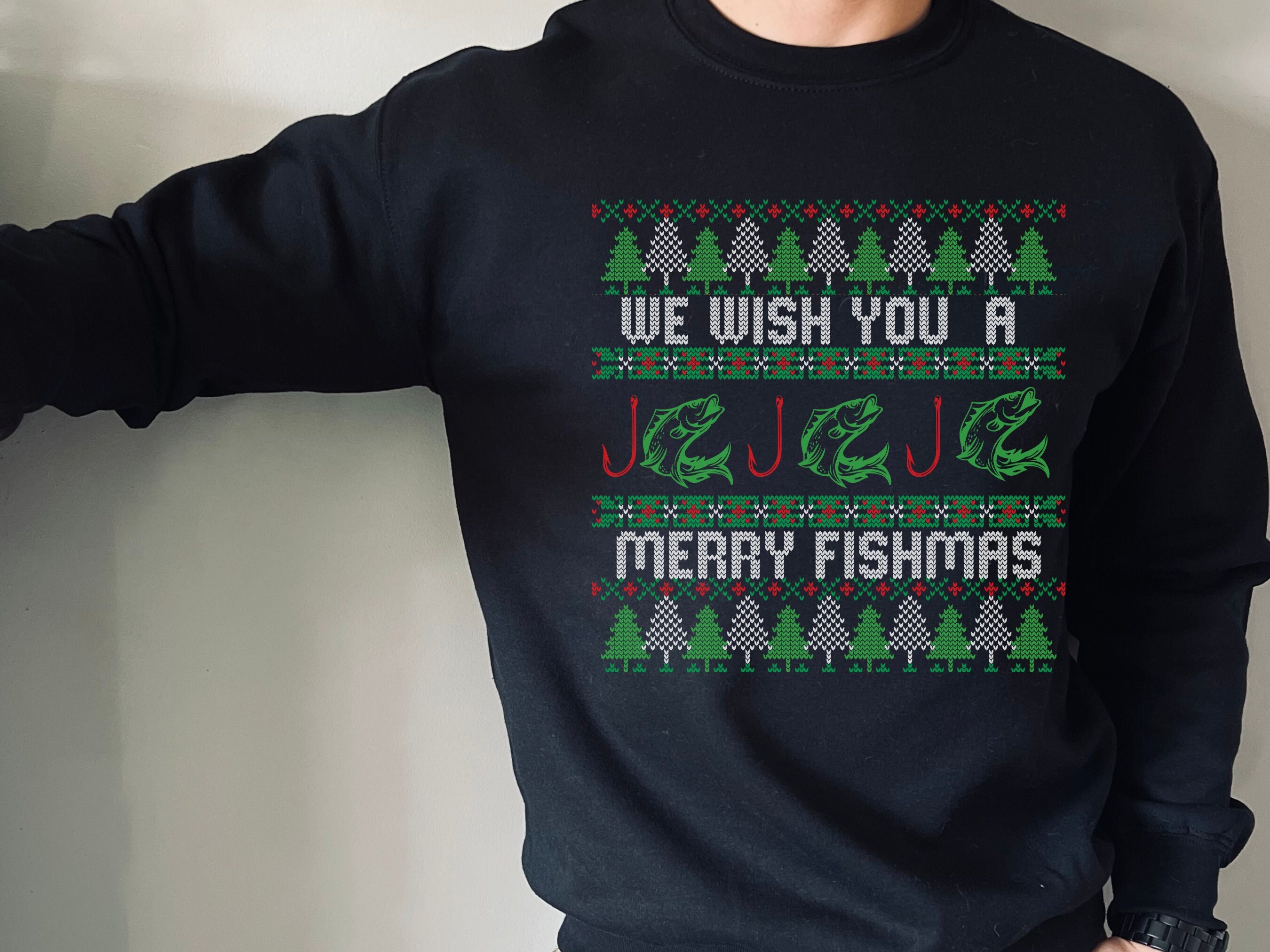 Fishing Ugly Sweater - Etsy