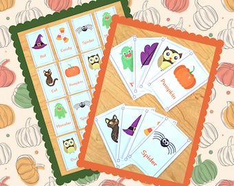 Cute Halloween Matching Flashcards!