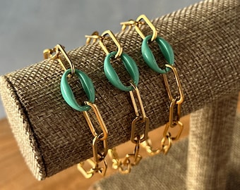 Paperclip Chain Bracelet | Customize with a Charm