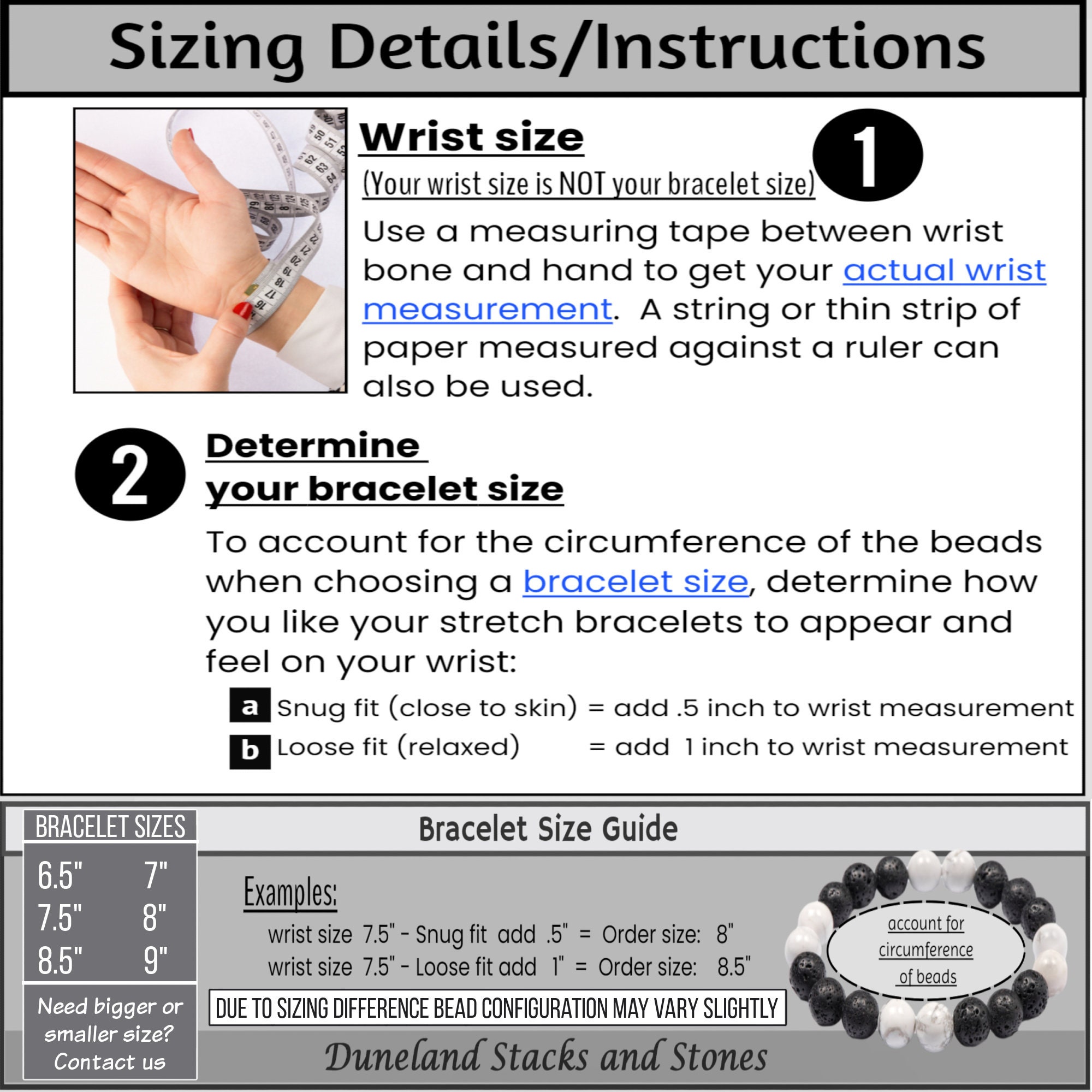 Mens Bead Bracelets Natural Gemstone Bracelet Set - Build Your Stack ...