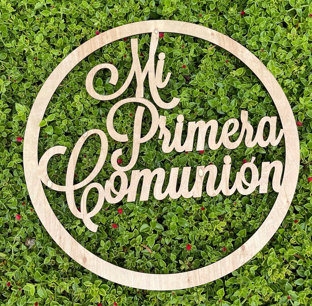 Mi Primera Comunion First Communion Mi Bautizo Wood Signs Etsy
