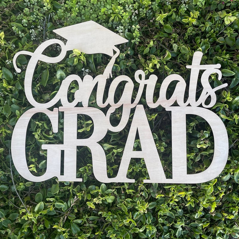 Congrats Grad Sign Personalized Congrats Sign - Etsy