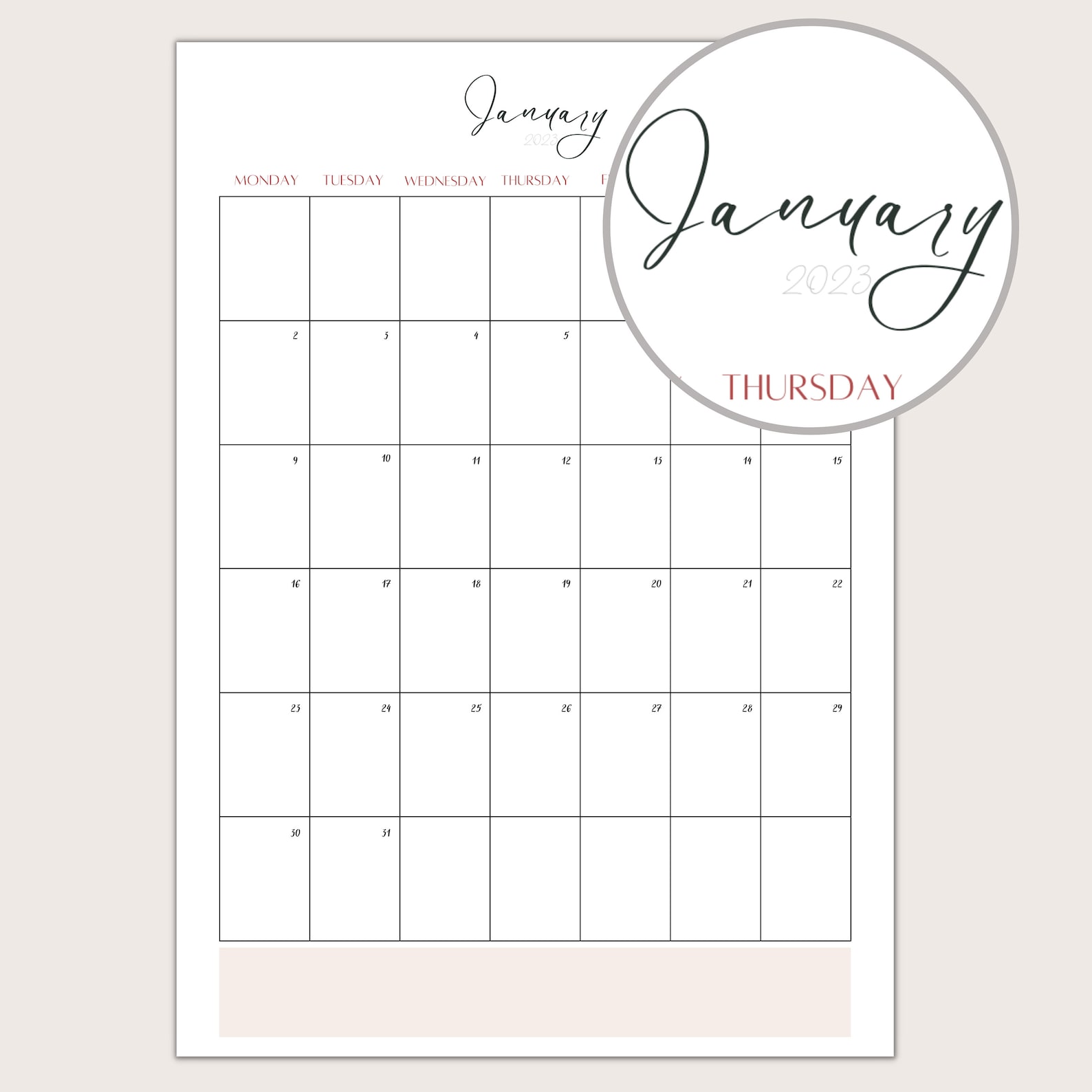 2023-planner-year-at-a-glance-calendar-monthly-printable-etsy-uk