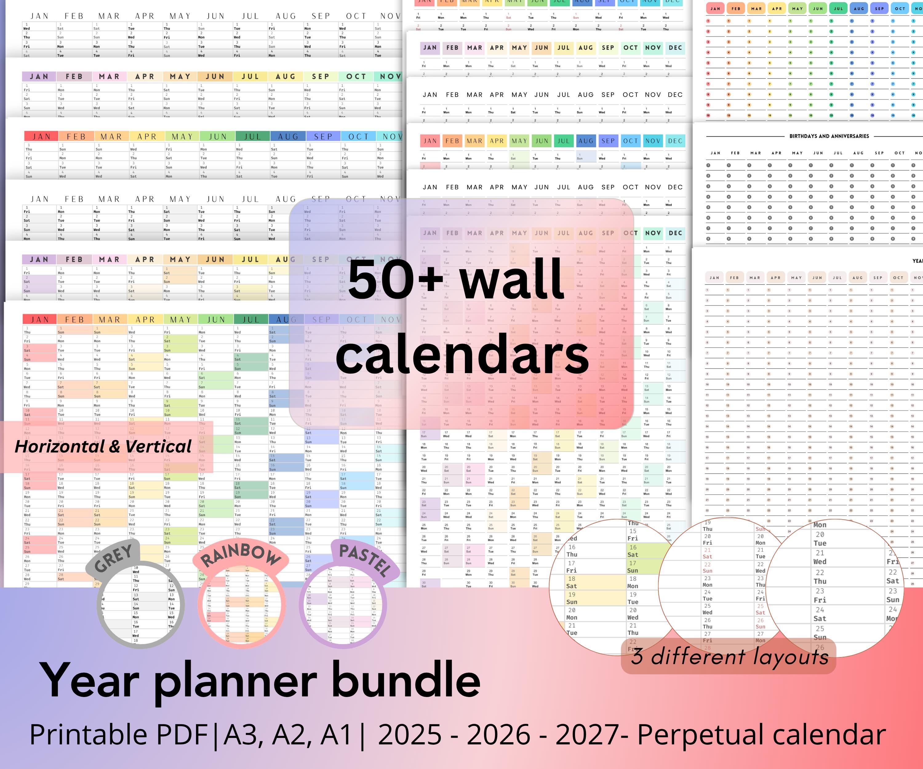 Calendrier Mural 2026-2027 – 18 Mois De Planification – Grandes Cases Pour écrire, Papier épais – Parfait Bureau Ou Maison - 11