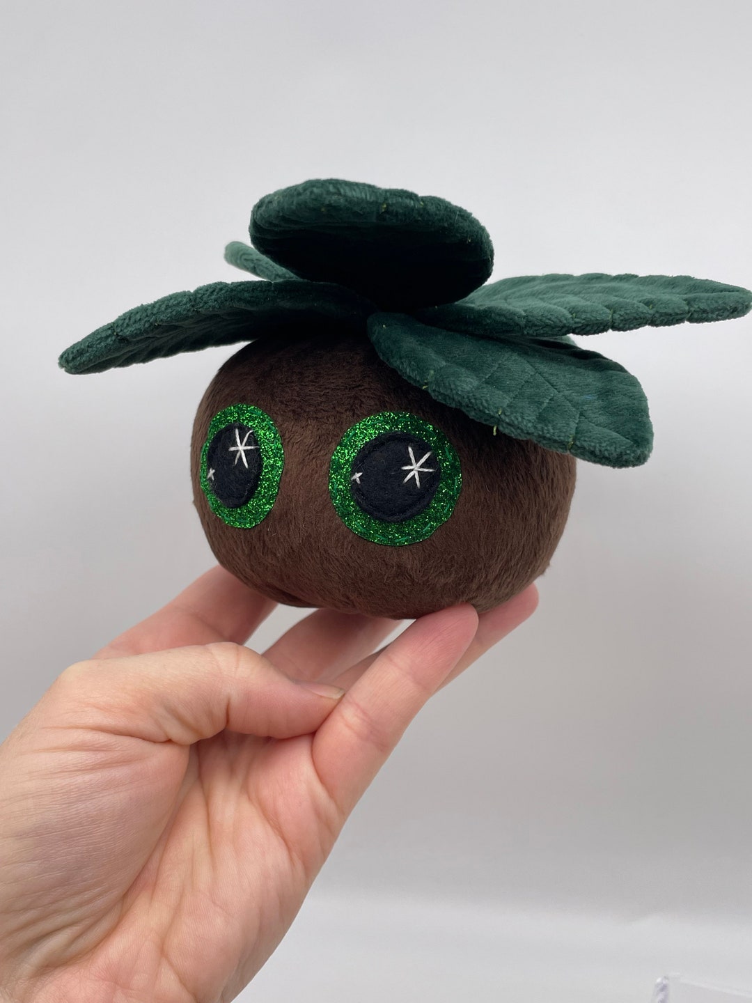 Leafy Plant Creature Plushie Plush Plants Weighted Bottom Handmade ...