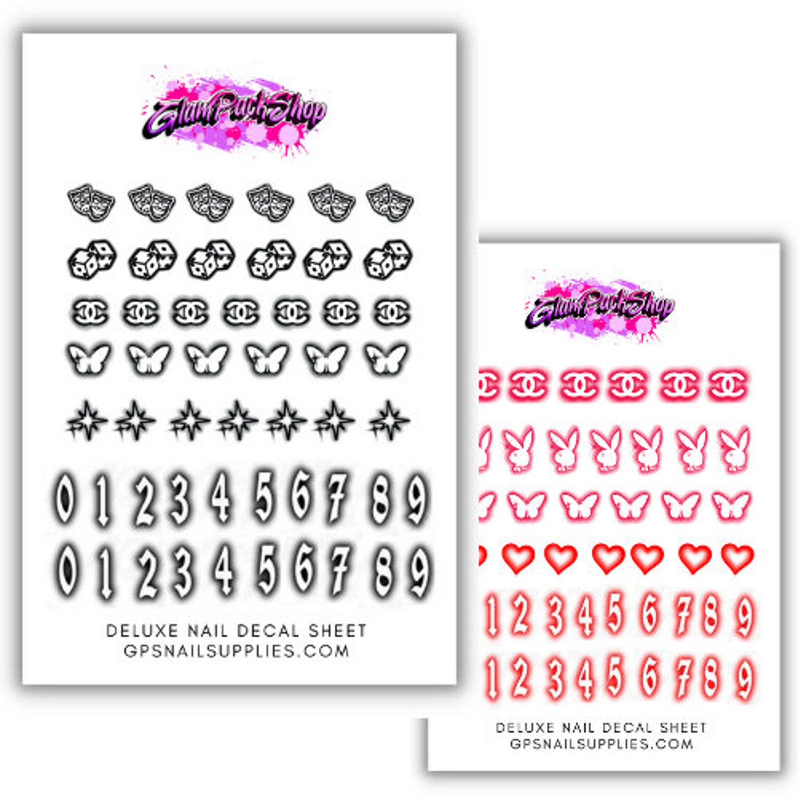 Deluxe Airbrush Nail Decals Etsy