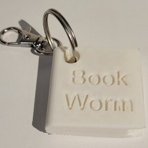 Bookworm Keychain