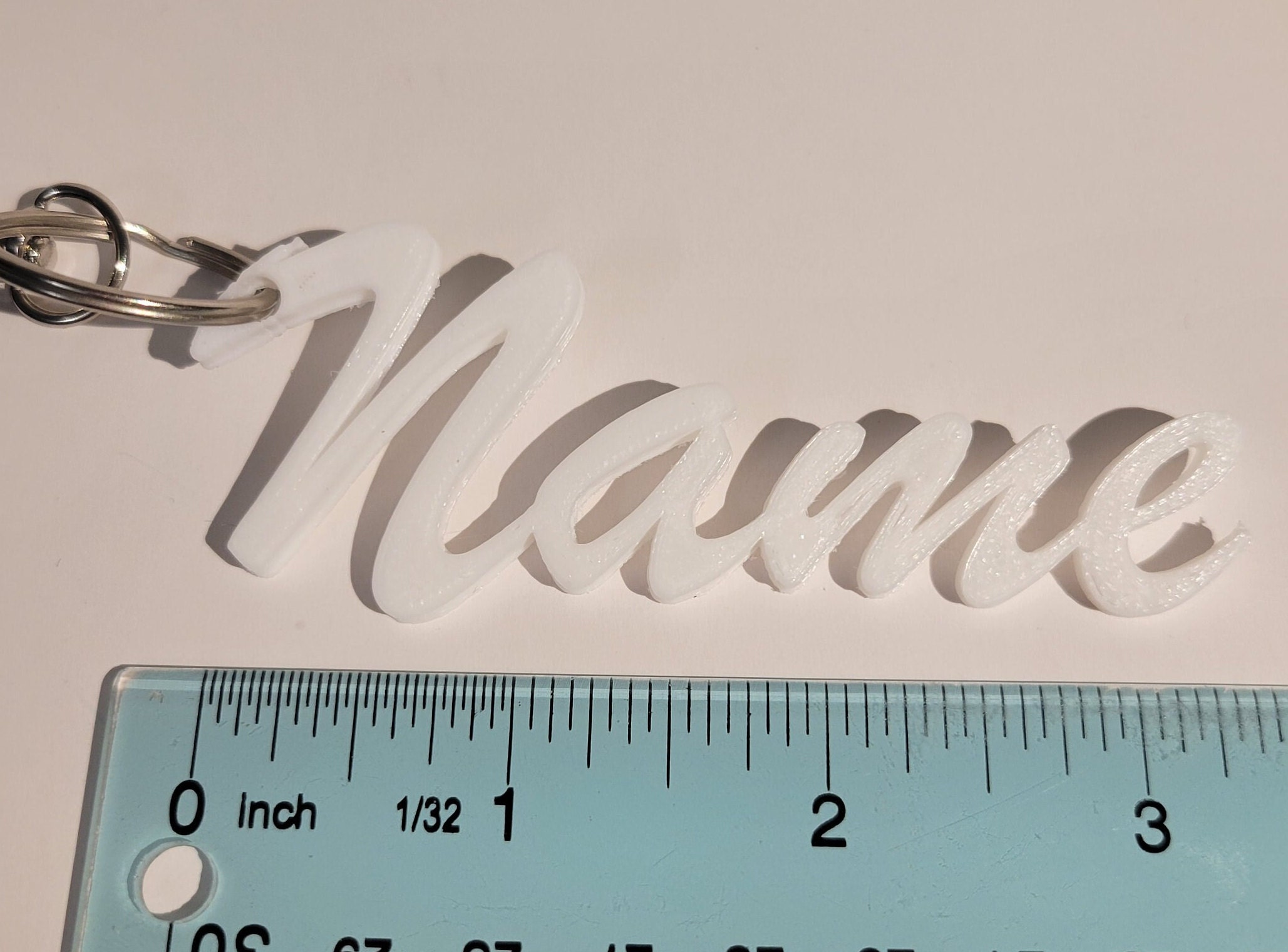 Keychain Cursive Custom Cursive Name Keychain - Etsy