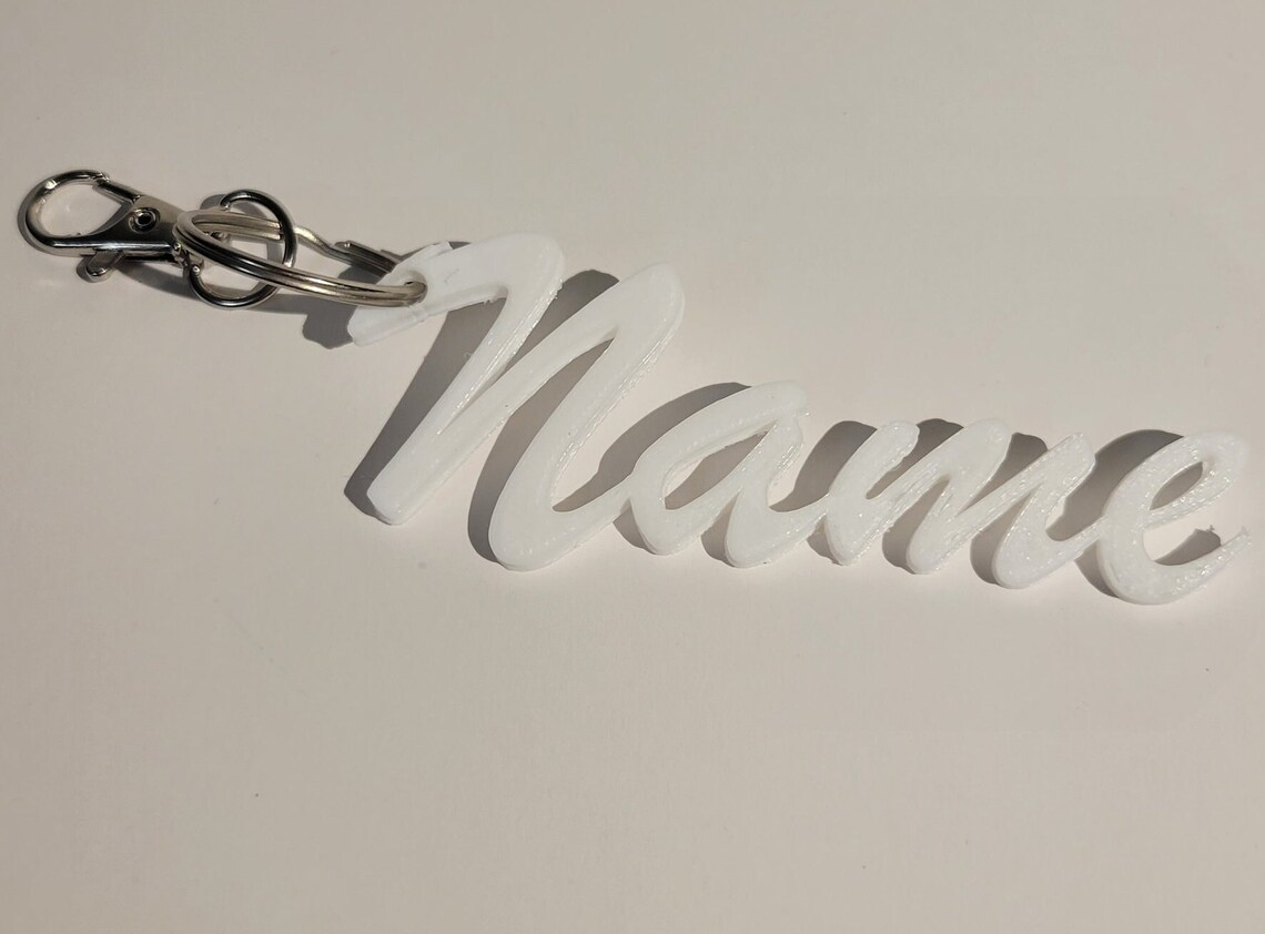 Keychain Cursive Custom Cursive Name Keychain - Etsy