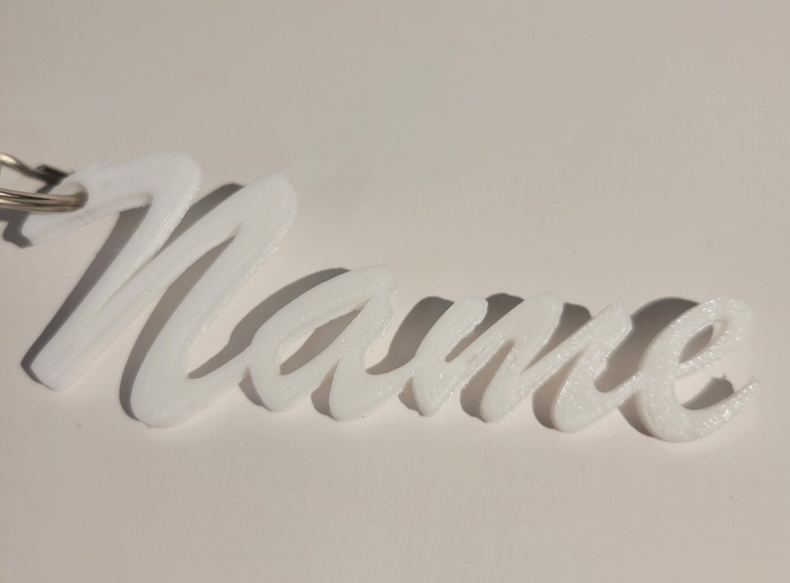 Keychain Cursive Custom Cursive Name Keychain - Etsy