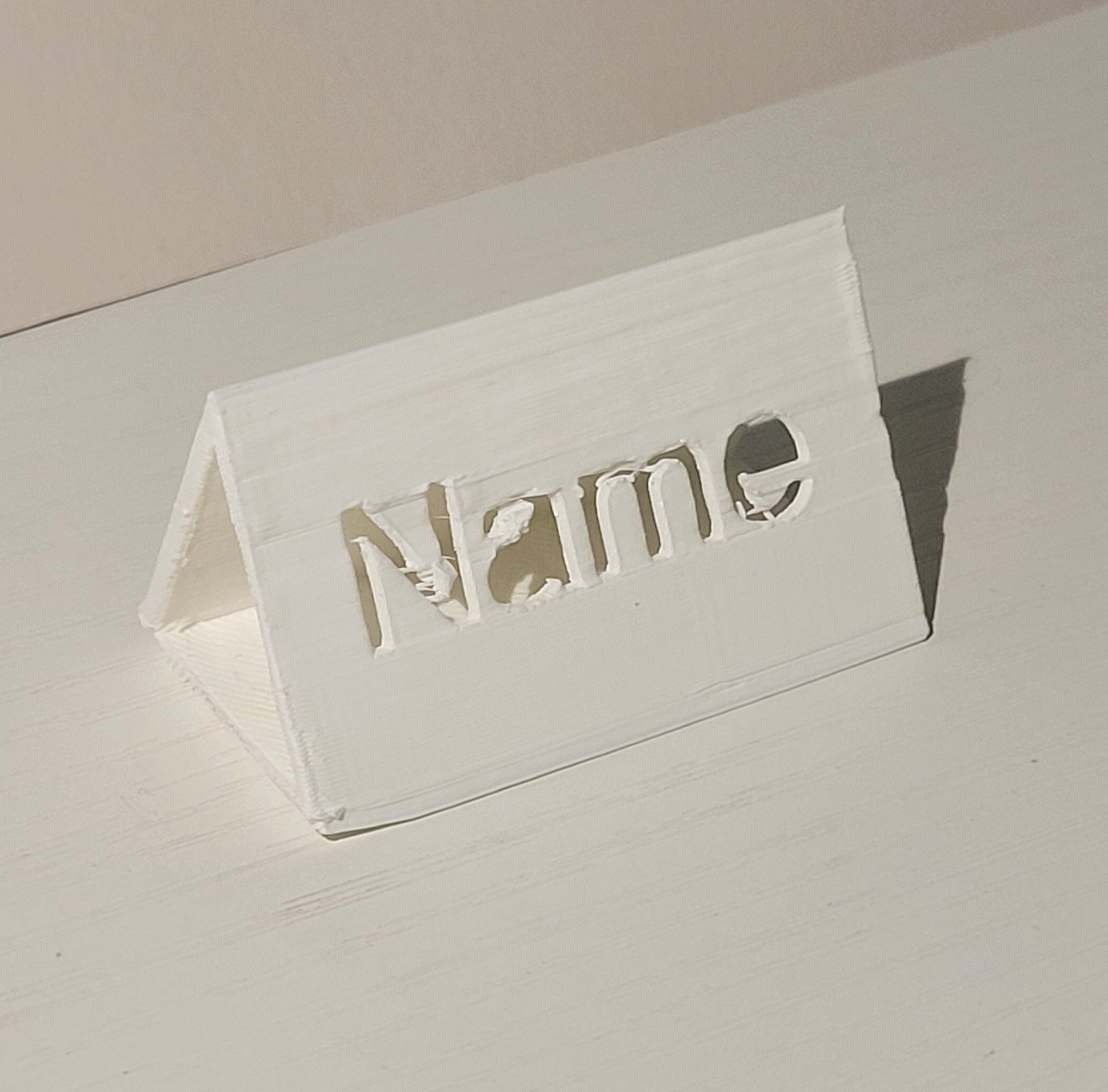 Triangular Nameplate Custom Mini Triangular Nameplate - Etsy