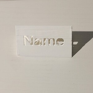 Custom Mini Triangular Nameplate