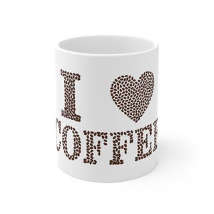 Express Your Love for Coffee with this Charming Mug - Perfect Gift for Coffee Lovers Ceramic Mug