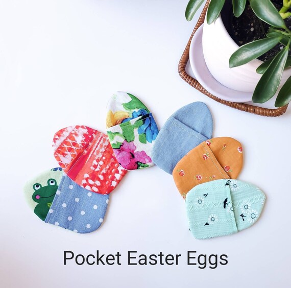Fillable Pocket Eggs Handmade Fabric Reusable Eggs for Easter Etsy