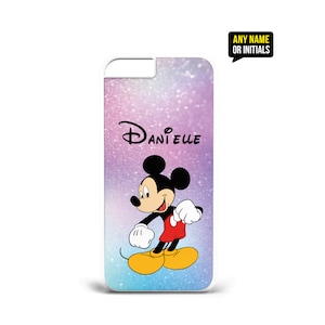 Custodia per telefono in plastica personalizzata Disney Topolino d36 per iPhone Tutti i modelli di telefono e Samsung