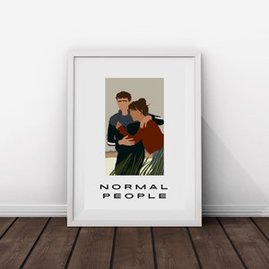 NORMAL PEOPLE PRINTABLE movie poster | film print | printable wallart | instant download | wall poster | minimalist digital illustration