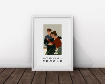 PERSONE NORMALI POSTER CINEMATOGRAFICO STAMPABILE / stampa film / wallart stampabile / download istantaneo / poster da parete / illustrazione digitale minimalista
