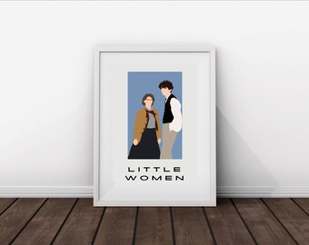 LITTLE WOMEN POSTER | movie print | printable poster wallart | minimalist illustration