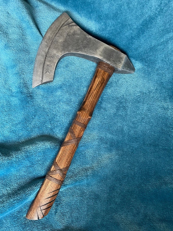 Wooden Viking Axe Bear Claw Etsy UK