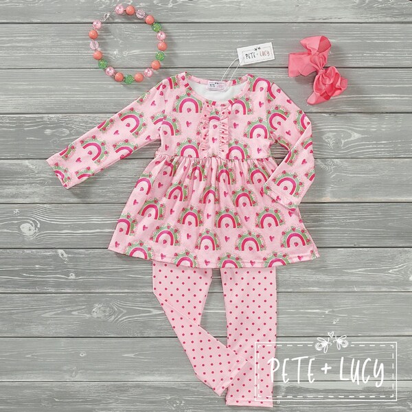 Pete + Lucy Dino Dreams Long Sleeve Pants Set main image 0