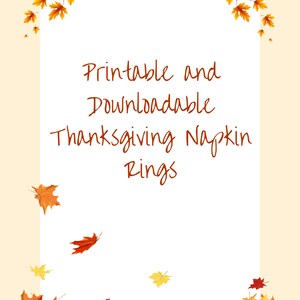 Thanksgiving-Serviettenringe für ein festliches Thanksgiving-Dinner und kreative Tischdekoration