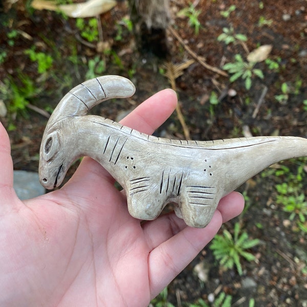 Neolithic Ivory Parasaurolophus Artifact