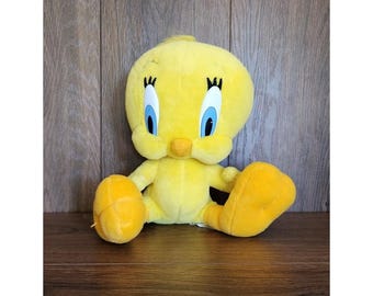 Vintage 1997 Play by Play Tweety Bird Looney Tunes Stuffed Animal