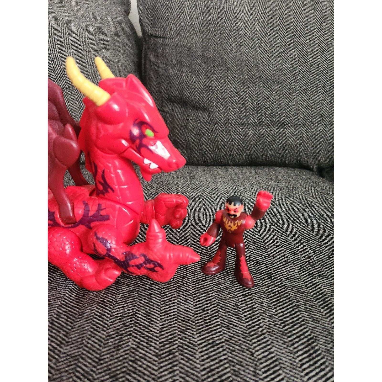 2009 Imaginext Red Dragon Figure With Figurine - Etsy