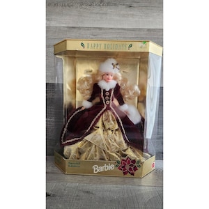 1996 Happy Holidays Barbie Special Edition 15646 Vintage Christmas Doll