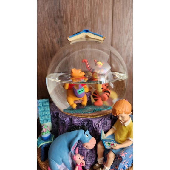 Disney Winnie the Pooh Musical Snow Globe Christopher Robin