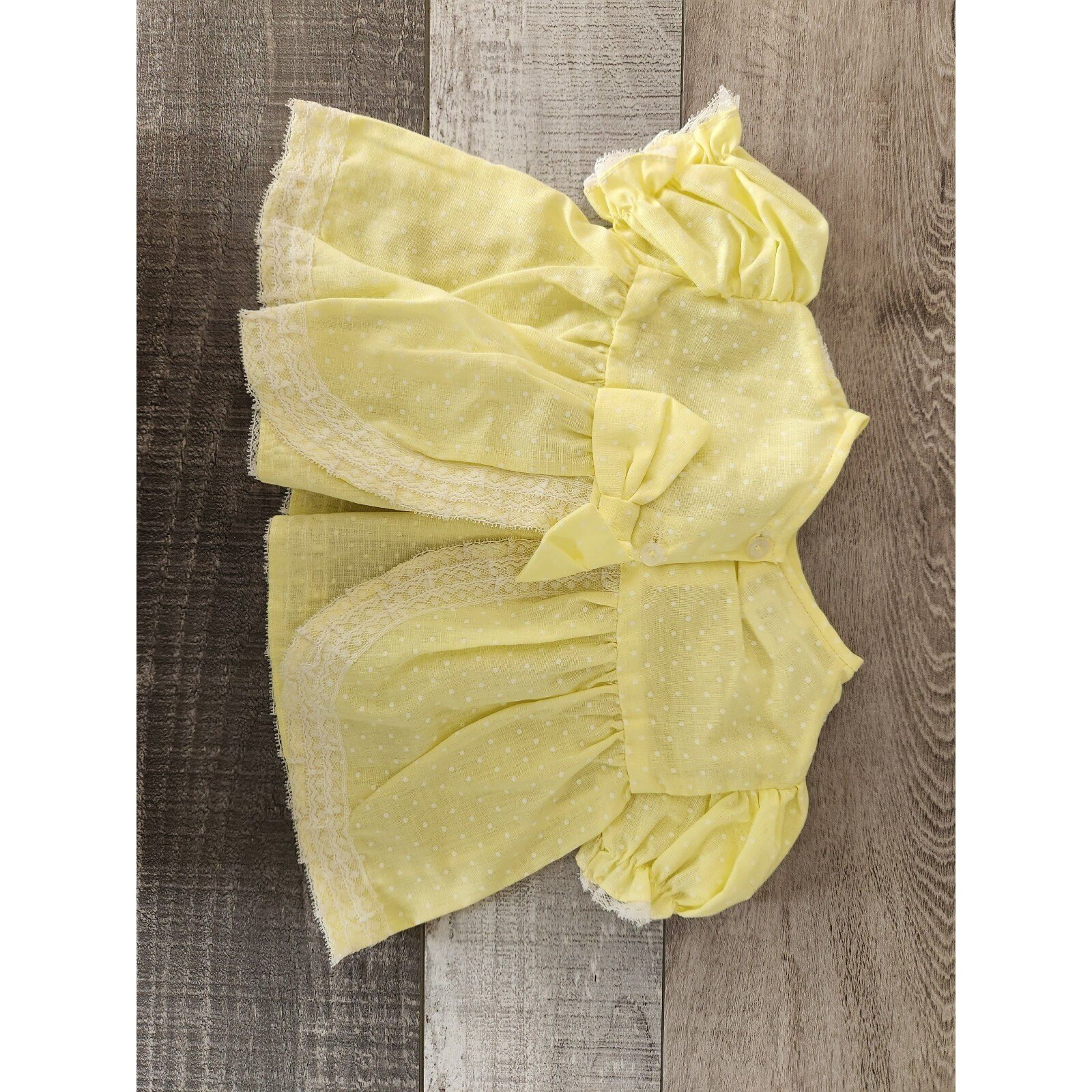 Philippine Ruffles Vintage Judy Philippine 9 Month Baby Girl Dress Yellow Formal Lace ...