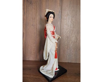 ヴィンテージ 日本人形 着物 芸者 舞妓 伝統民芸品 日本装飾 - Etsy 日本