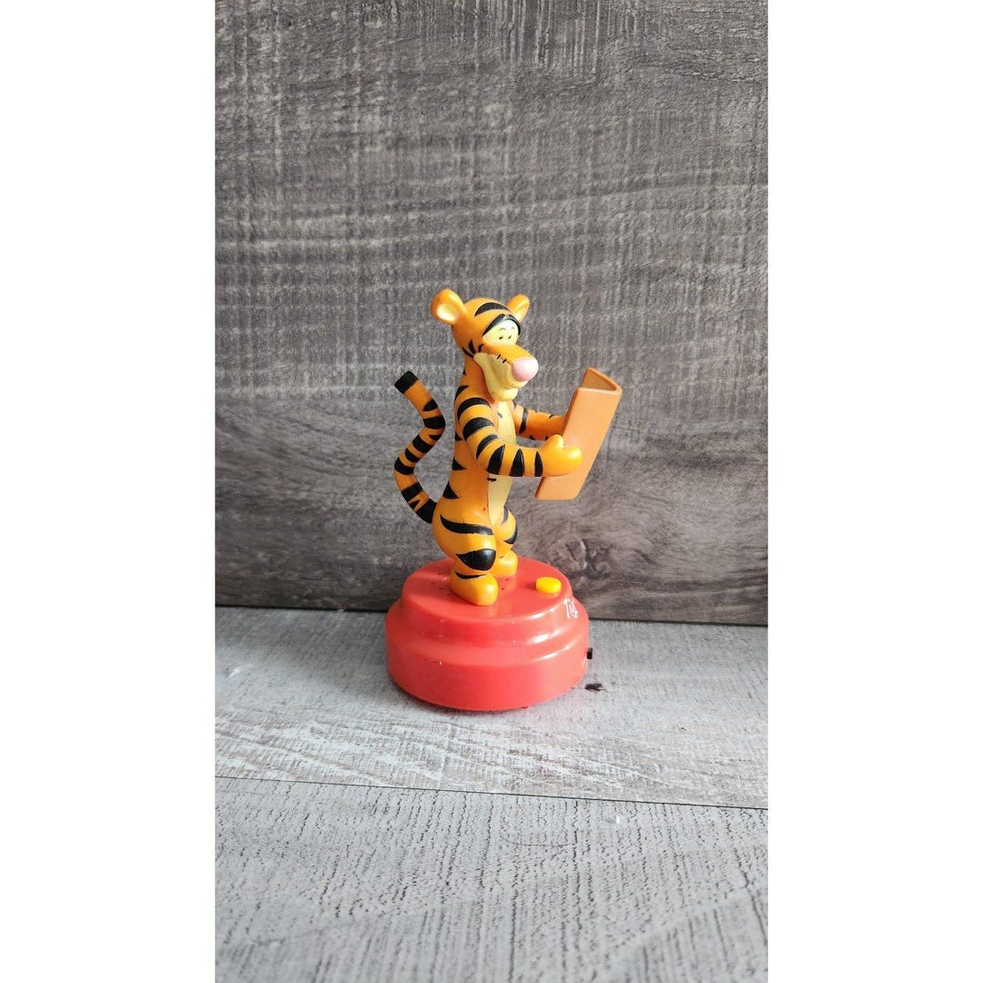 Vintage Winnie the Pooh Tigger Reading Mcdonald's Collectible Toy